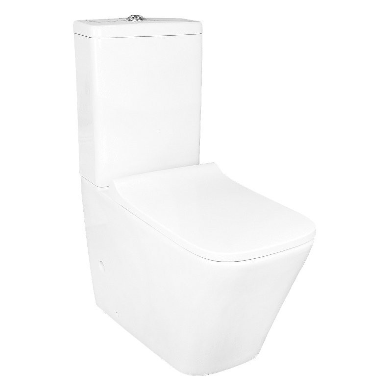 Унитаз-компакт напольный AZARIO Quadro AZ-2175 UQ1 глянцевый белый