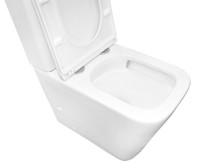 Унитаз-компакт напольный AZARIO Quadro AZ-2175 UQ1 глянцевый белый