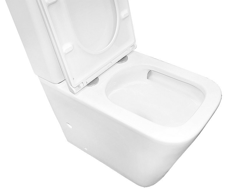 Унитаз-компакт напольный AZARIO Quadro AZ-2175 UQ1 глянцевый белый