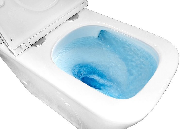 Унитаз-компакт напольный AZARIO Quadro AZ-2175 UQ1 глянцевый белый