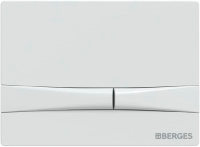 Система инсталляции для унитазов Berges Novum F4 с кнопкой смыва, белая soft touch
