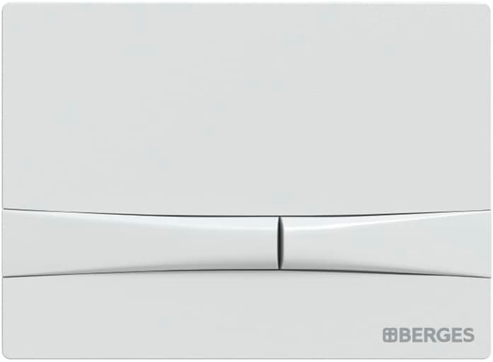 Система инсталляции для унитазов Berges Novum F4 с кнопкой смыва, белая soft touch