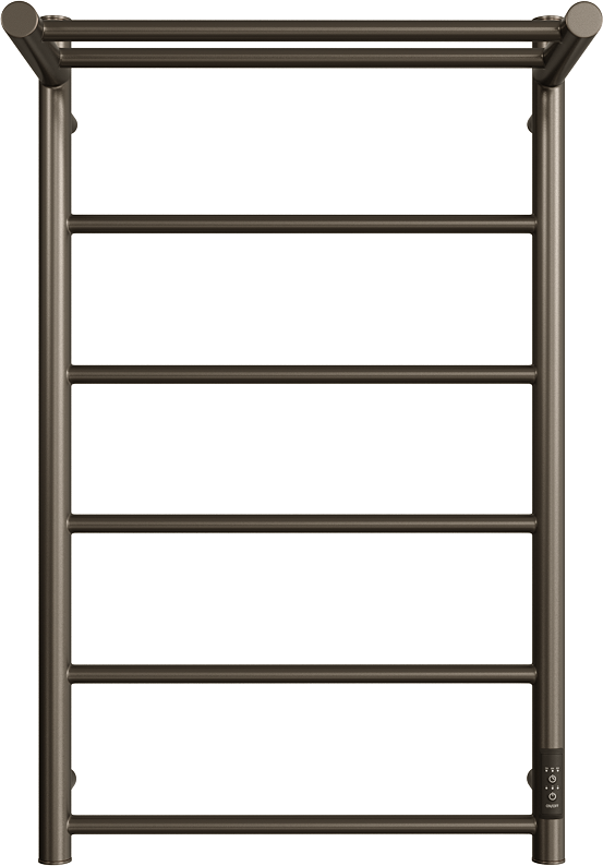 Полотенцесушитель электрический Двин Fj neo 80х50, оружейная сталь, с полкой