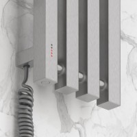 Полотенцесушитель электрический Сунержа Сатерленд 4.0 071-0854-1215 120x20 см, подключение слева, скрытое подключение слева, сатин, I-образный