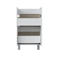 Мебель для ванной комнаты Vigo Cross 50 напольная, 2 ящика, светлое дерево