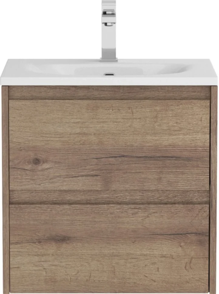 Тумба с раковиной BelBagno Kraft 39 50 rovere tabacco, раковина BB-8099-3-50