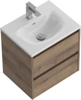 Тумба с раковиной BelBagno Kraft 39 50 rovere tabacco, раковина BB-8099-3-50