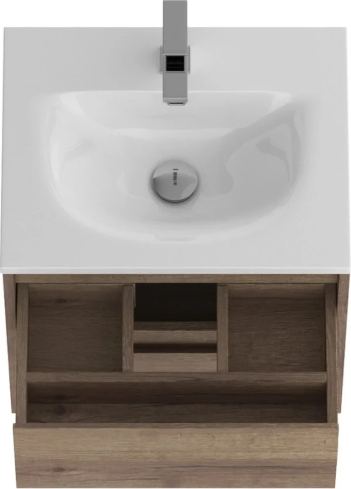 Тумба с раковиной BelBagno Kraft 39 50 rovere tabacco, раковина BB-8099-3-50