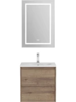 Тумба с раковиной BelBagno Kraft 39 50 rovere tabacco, раковина BB-8099-3-50