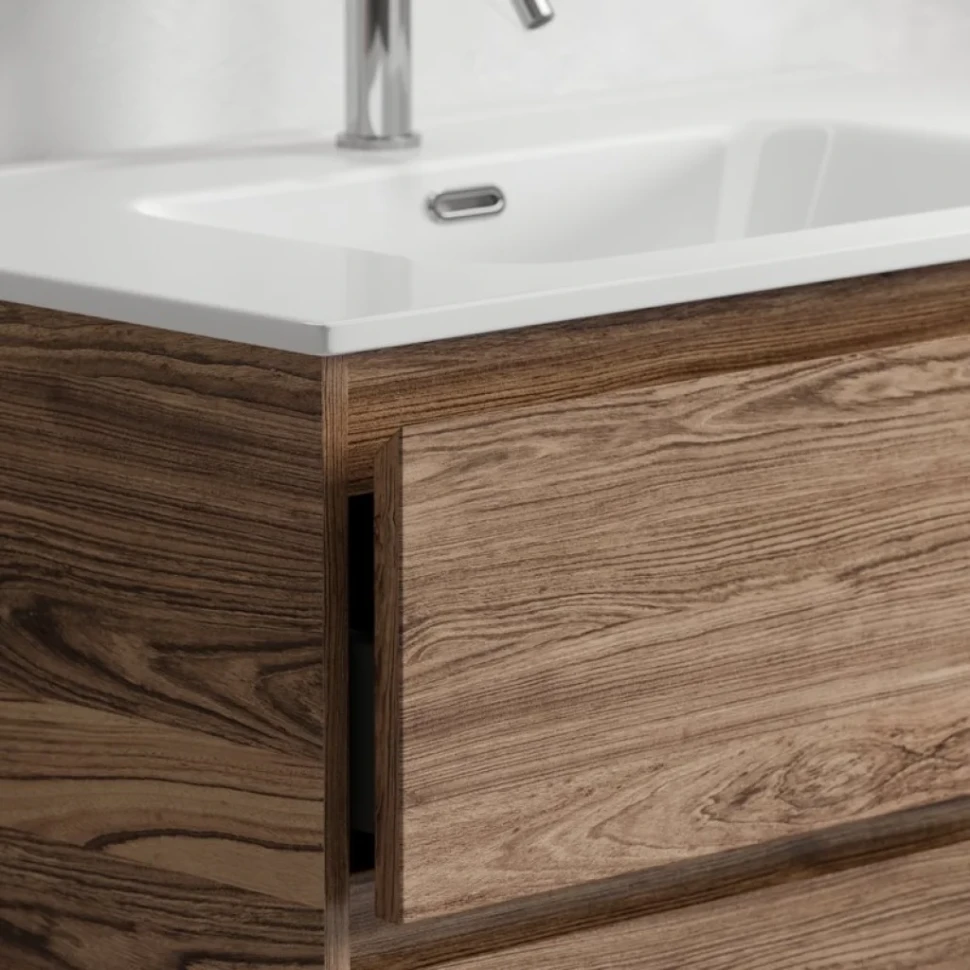 Мебель для ванной комнаты Sancos Libra Floor 70 дуб чарльстон, белая раковина CN7007