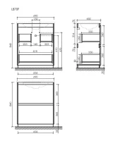 Мебель для ванной комнаты Sancos Libra Floor 70 дуб чарльстон, белая раковина CN7007