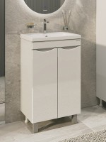 Тумба под раковину без столешницы Grossman Виста 50 напольная, белый глянец