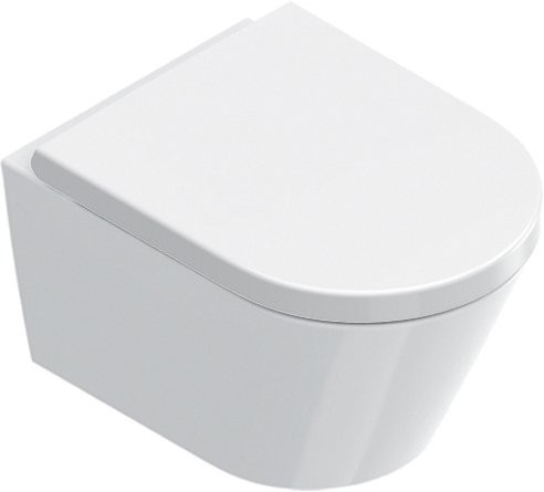 Унитаз подвесной Catalano Zero 50х35, белый глянцевый, с микролифтом