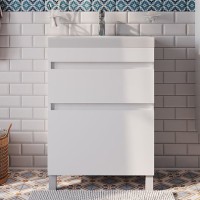 Тумба с раковиной IDDIS Zodiac 60 напольная, с ящиками