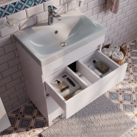 Тумба с раковиной IDDIS Zodiac 60 напольная, с ящиками