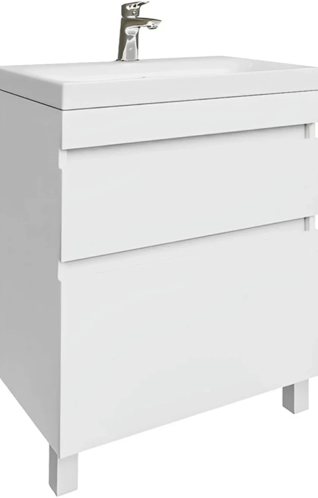 Тумба с раковиной IDDIS Zodiac 60 напольная, с ящиками