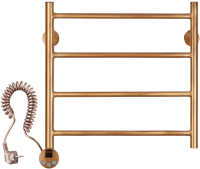 Полотенцесушитель электрический Secado Триада 1 плюс 55x55 см, подключение слева, бронза, лесенка, латунь