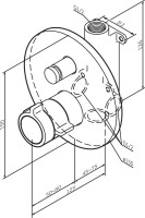 Термостатический смеситель встраиваемый AM.PM X-Joy F85A45600 С ВНУТРЕННЕЙ ЧАСТЬЮ, хром