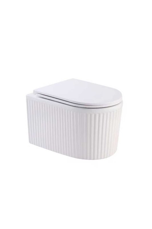 Унитаз подвесной SantiLine SL-5008 с микролифтом, безободковый