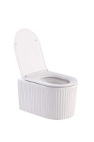 Унитаз подвесной SantiLine SL-5008 с микролифтом, безободковый