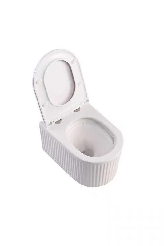 Унитаз подвесной SantiLine SL-5008 с микролифтом, безободковый