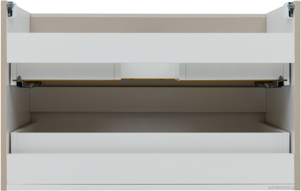 Мебель для ванной комнаты Aquanet Вега 2.0 80 подвесная, бежевая матовая