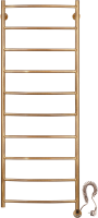 Полотенцесушитель электрический Secado Милан 1 плюс 125x55 см, подключение справа, бронза, лесенка, латунь