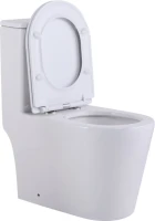 Унитаз-моноблок напольный SantiLine SL-5029 белый, микролифт