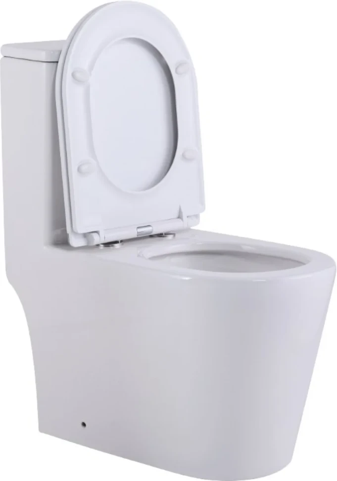 Унитаз-моноблок напольный SantiLine SL-5029 белый, микролифт