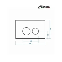 Комплект Maretti 3 в 1: унитаз UM10PBM76-844, инсталляция AC11P5211, кнопка AC12UM-740