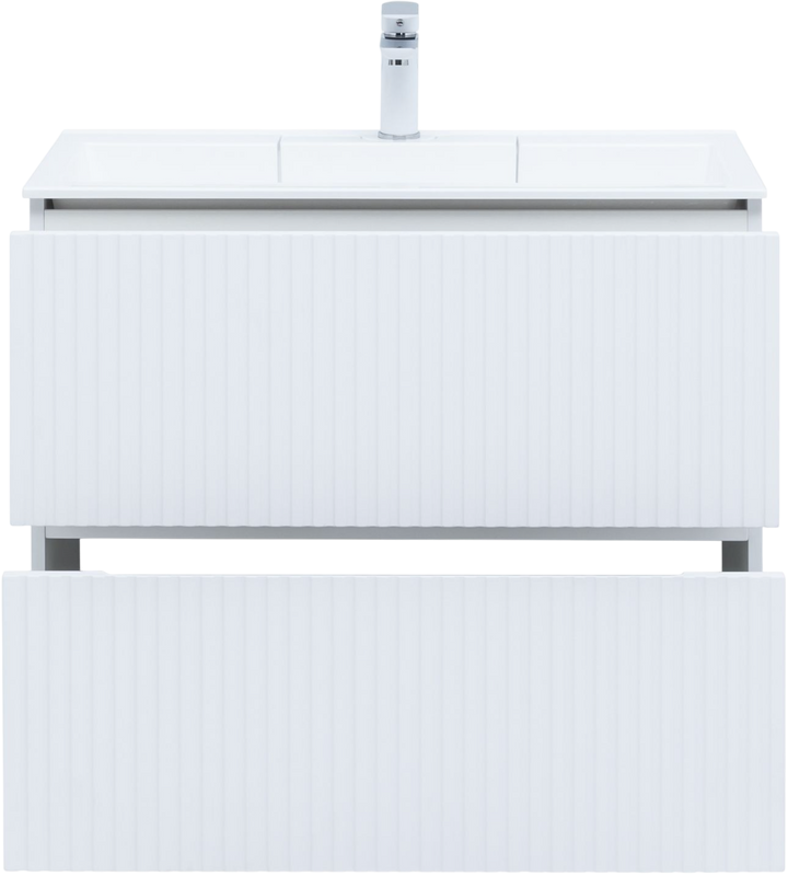 Мебель для ванной комнаты Aquanet Джейн 80 подвесная, белая матовая