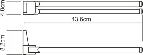 Полотенцедержатель Wasserkraft Lopau K-6031