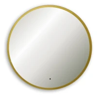 Зеркало круглое Abber Mond AG6204SCGL-1.0 100 см, с подсветкой, золото