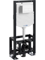 Система инсталляции для унитазов Wasserkraft Dill 61TLT.010.ME.WM03 с кнопкой смыва матовой белой