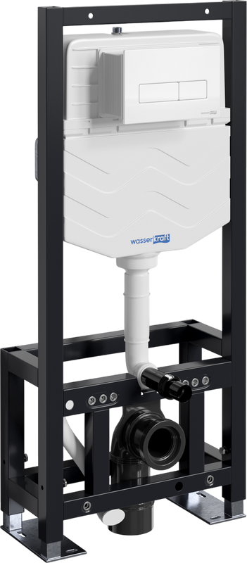 Система инсталляции для унитазов Wasserkraft Dill 61TLT.010.ME.WM03 с кнопкой смыва матовой белой