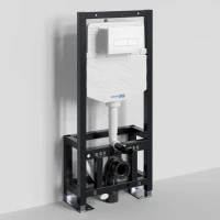 Система инсталляции для унитазов Wasserkraft Dill 61TLT.010.ME.WM03 с кнопкой смыва матовой белой