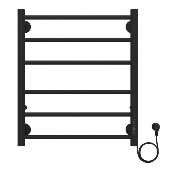Полотенцесушитель электрический Azario PARMA 500/600 черный (AZ10856B)