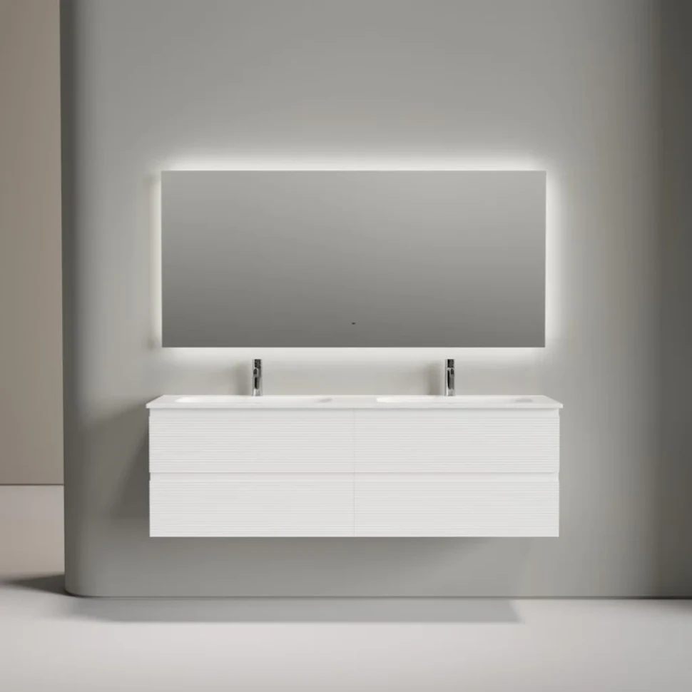 Мебель для ванной комнаты Sancos Folk 160 подвесная, bianco, раковина CN7023