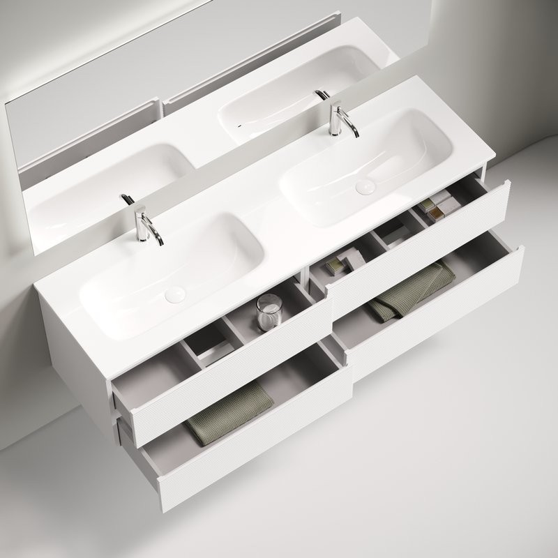 Мебель для ванной комнаты Sancos Folk 160 подвесная, bianco, раковина CN7023