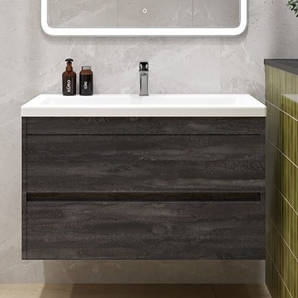 Тумба под раковину Art&Max Family-M 90 подвесная, iron stone