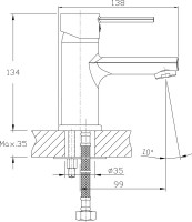 Смеситель для раковины Agger Punctual Punctual A1602100