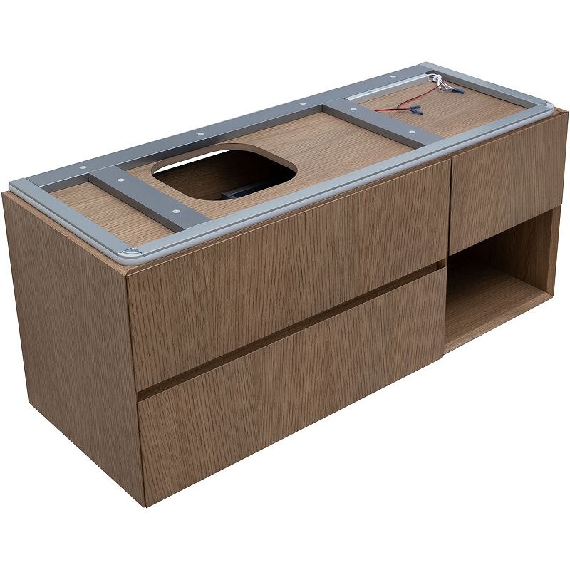 Тумба под раковину Allen Brau Infinity 120 L подвесная, дуб