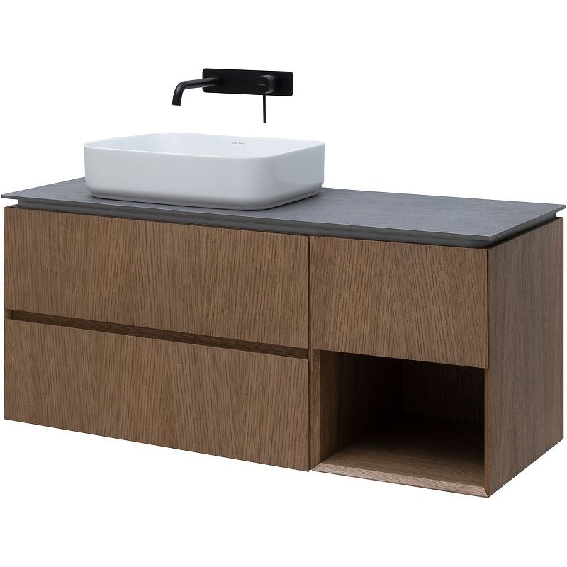 Тумба под раковину Allen Brau Infinity 120 L подвесная, дуб