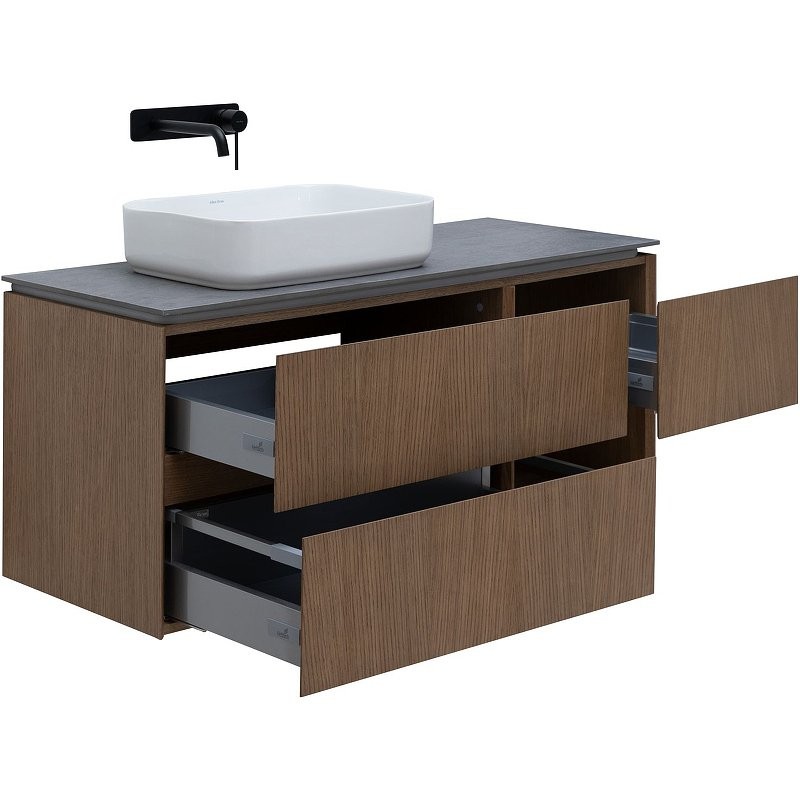 Тумба под раковину Allen Brau Infinity 120 L подвесная, дуб