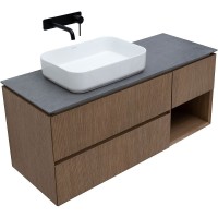 Тумба под раковину Allen Brau Infinity 120 L подвесная, дуб
