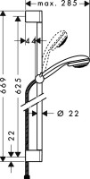 Душевой гарнитур Hansgrohe Crometta 85 Vario 27763000 Unica Crometta