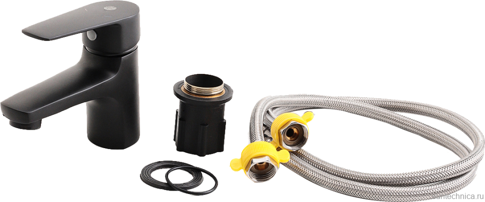 Смеситель для раковины Orange Loop M26-021B черный
