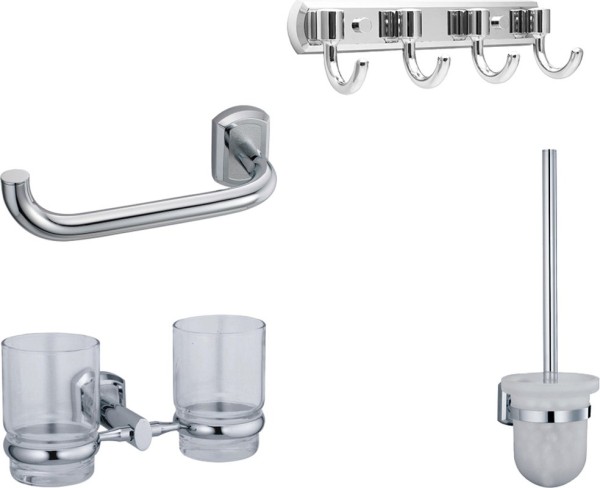 Набор Стакан Wasserkraft Oder K-3028D двойной + Ершик + Держатель + Крючок