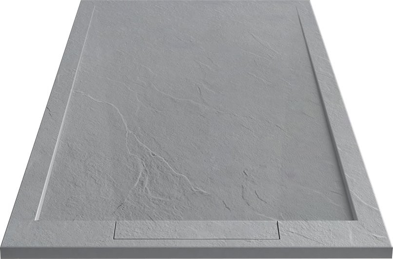 Поддон для душа Vincea VST-4SRL8010G 100x80 серый, с сифоном
