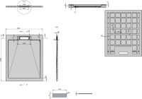 Поддон для душа Vincea VST-4SRL8010G 100x80 серый, с сифоном